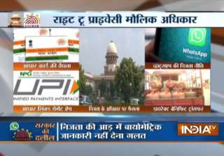 Privacy is a fundamental right under Indian... Privacy is a fundamental right under Indian...