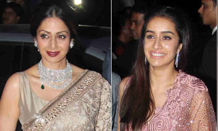 Sridevi and Shraddha Kapoor