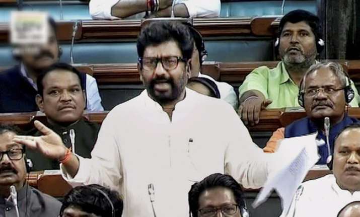 Shiv Sena MP Ravindra Gaikwad today made a brief statement