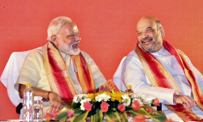 PM Modi withBJP president Amit Shah at National executive