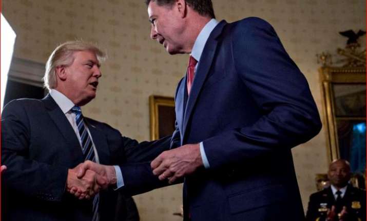 Donald Trump with James Comey
