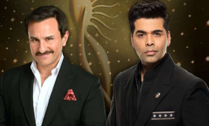 Saif Ali Khan and Karan Johar
