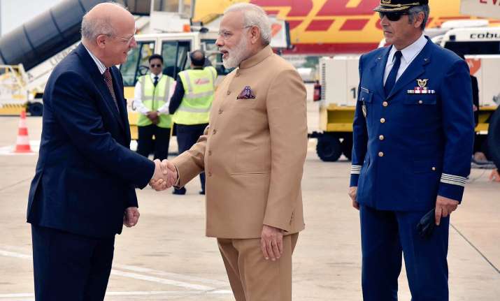 PM Modi arrives in Portugal on first leg of three-nation