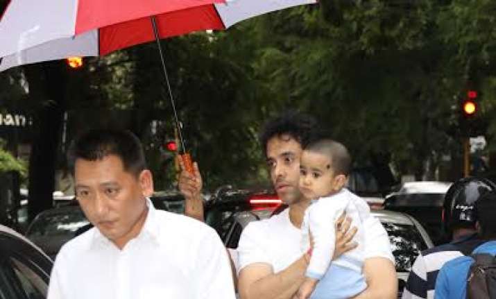 Tusshar Kapoor and son Laksshya