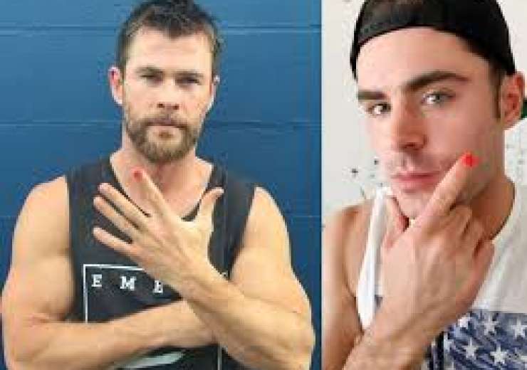 Chris Hemsworth, Zac Efron joins celebrities who are painting their ... - India TV