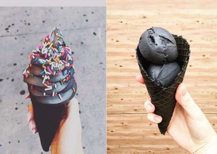 Black ice cream is a reality now! Check out some interesting pics of