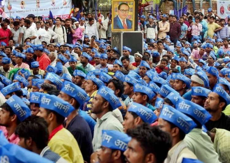 Hundreds of Dalits protest at Jantar Mantar over Saharanpur clash