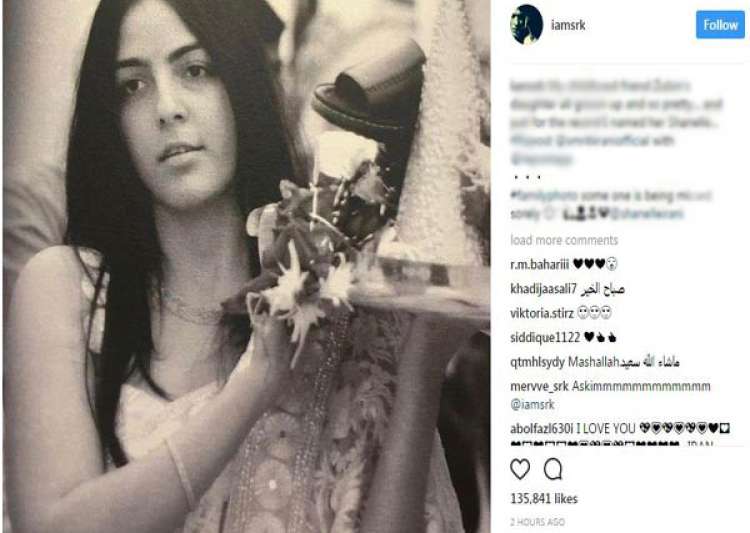 SRK makes a revelation about Smriti Irani's stepdaughter