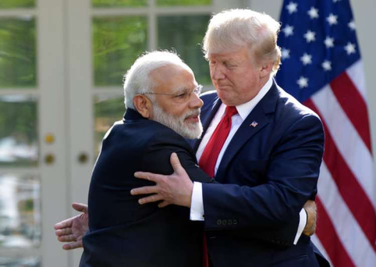 President Donald Trump welcomes Prime Minister Narendra Modi