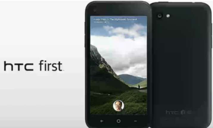 htc first the first facebook home phone launched for rs 25