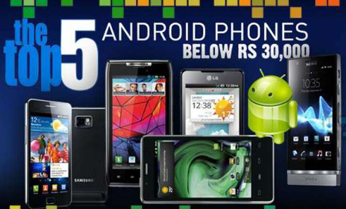 top 5 android phones under rs 30 000