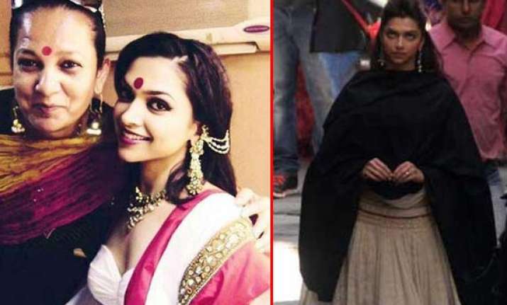 deepika padukone s elegant look in ramleela out view pics
