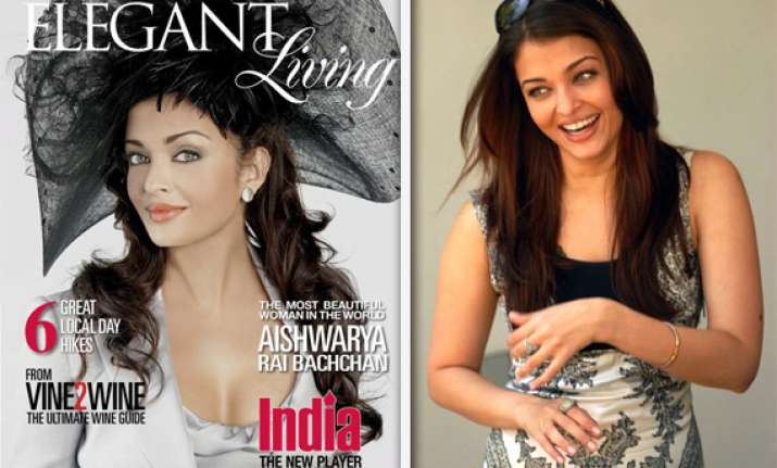 post pregnancy aishwarya appears on cover of elegant living