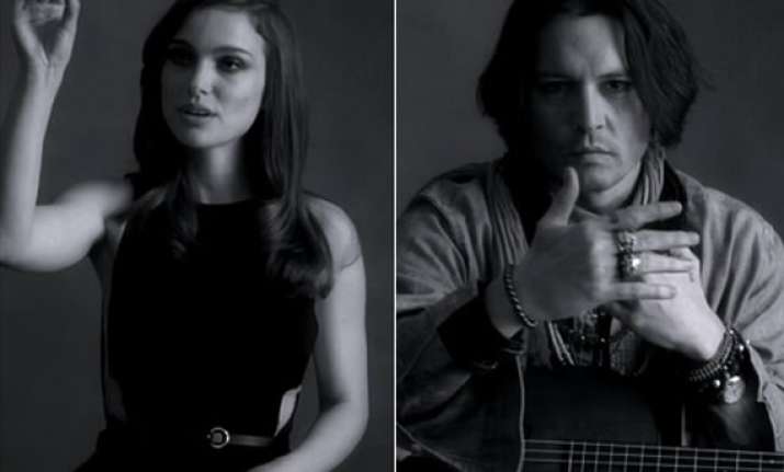 depp plays portman mimes for paul mccartney