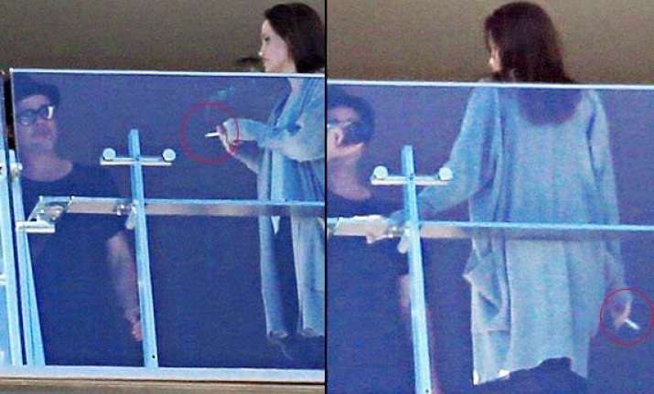 Angelina Jolie Spotted Smoking Post Fight With Hubby Brad Pitt
