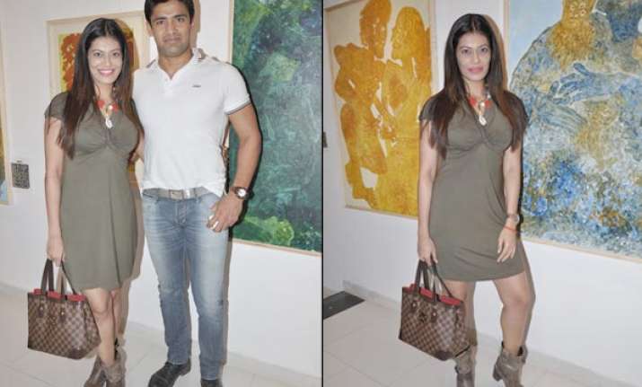 payal rohatgi poses with boyfriend sangram watch pix