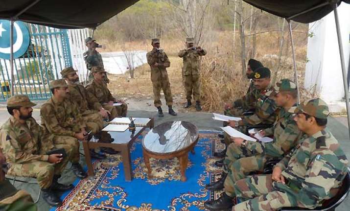 india lodges strong protest with pakistan at flag meeting