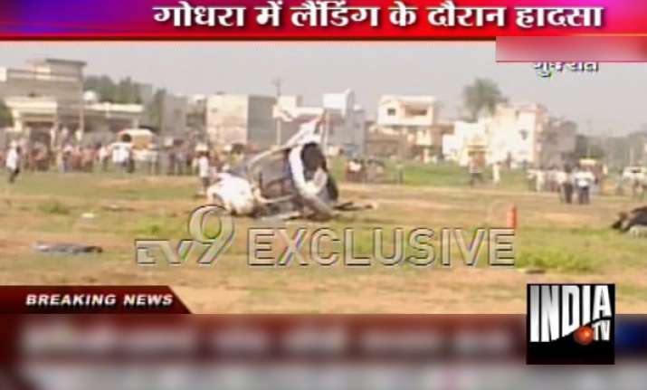 mirculous escape for asaram bapu helicopter crashlands in