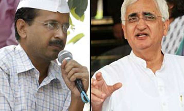kejriwal s demand for khurshid s resignation rejected by