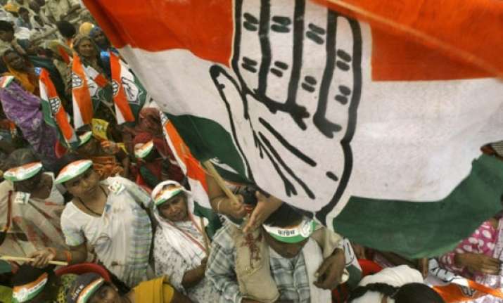 fire in tent being put up for congress chintan shivir