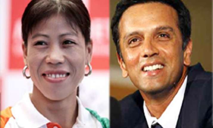 dravid mary kom to get padma bhushan