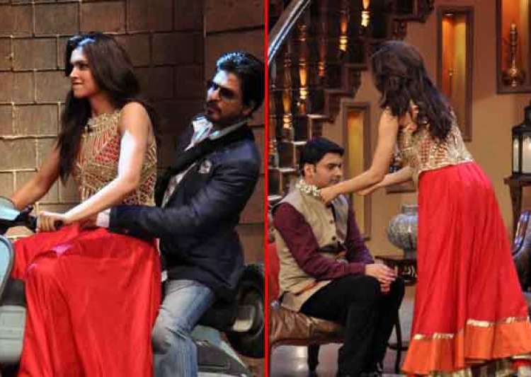 Shahrukh Khan and Deepika Padukone promote Chennai Express on Comedy