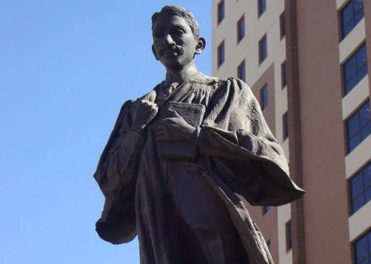 South Africa Mahatma Gandhi statue defaced by a group of people amid