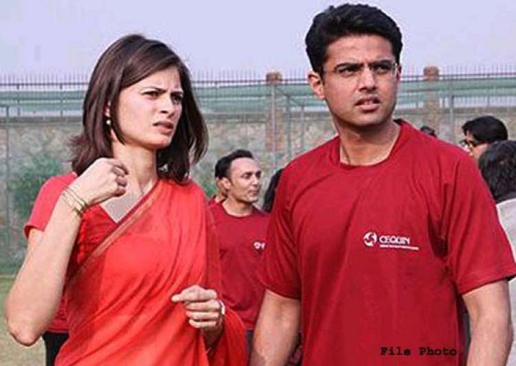 Image result for Sachin Pilot’s wife is Sara Pilot