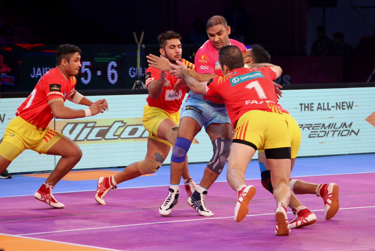 Pro Kabaddi League Gujarat Fortunegiants Beat Jaipur Pink