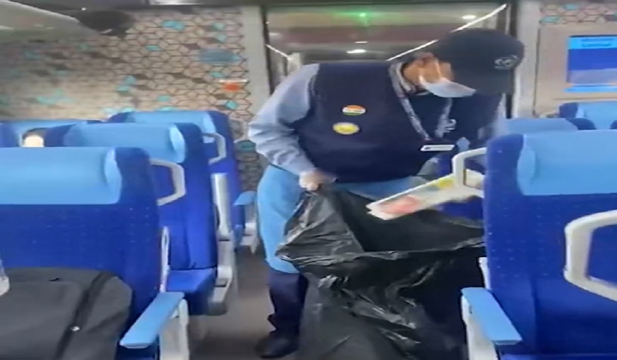 Railway Minister Vaishnaw Shares Cleaning Video Of Vande Bharat Train