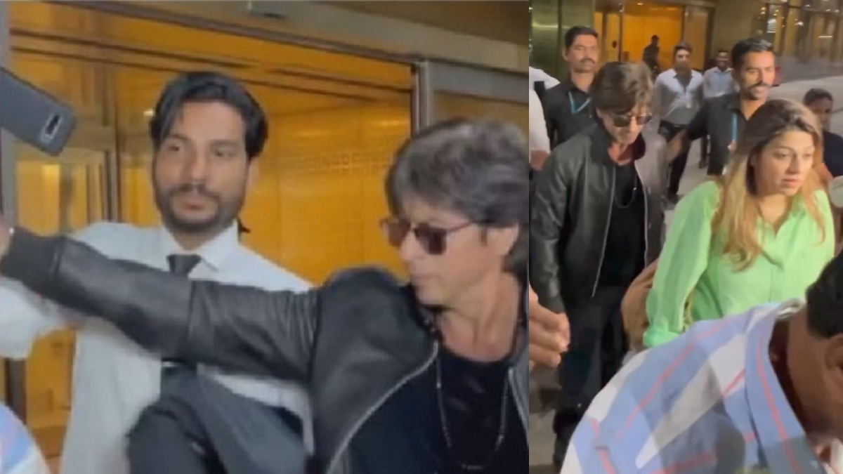 Annoyed Shah Rukh Khan Pushes Fan Away At Mumbai Airport After He Tries