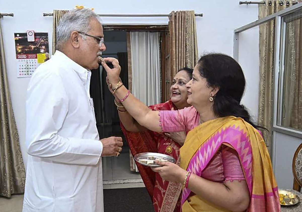 Chhattisgarh Elections Result 2023 Congress Crosses Majority Mark In