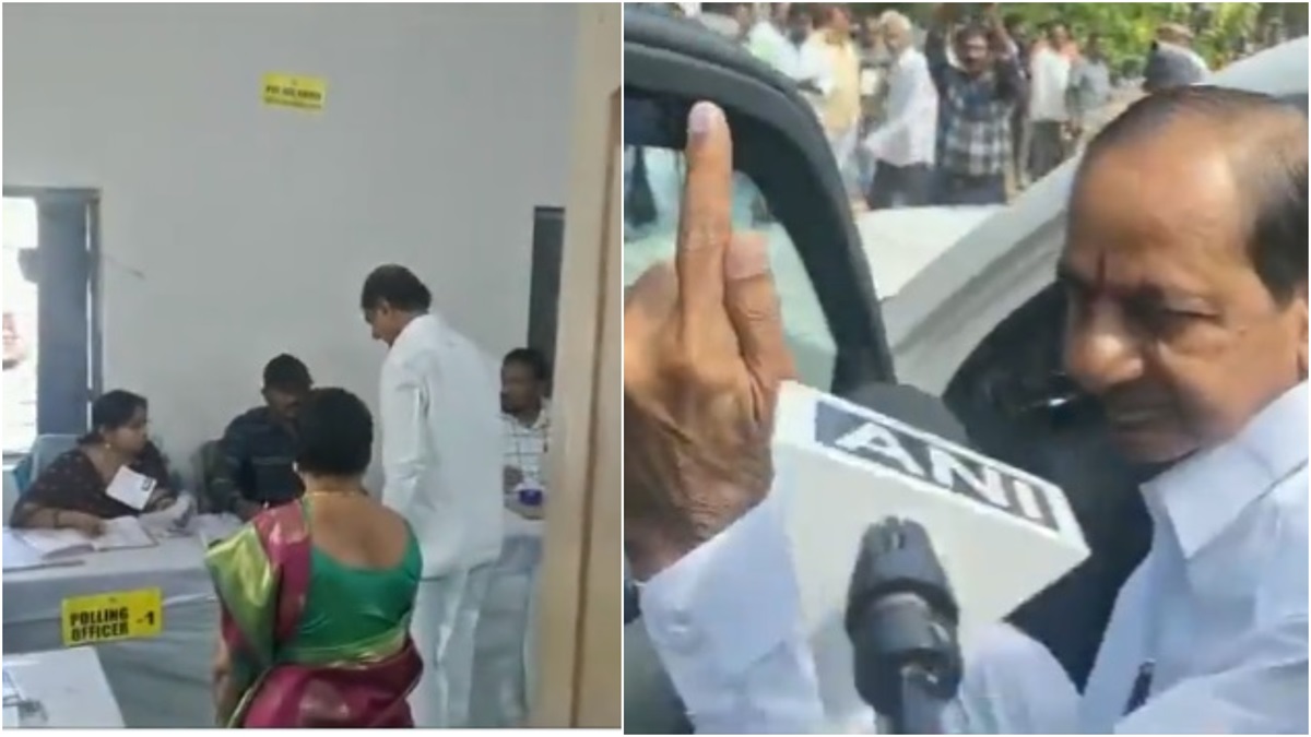 Telangana Assembly Elections Cm K Chandrashekar Rao Casts His Vote As