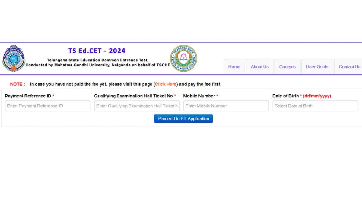 Ts Edcet Registration Begins At Edcet Tsche Ac In How To Fill