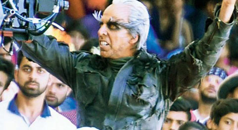 Image result for Akshay Kumar looks scary in the new poster of 2.0!