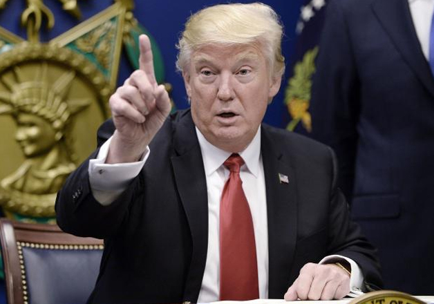 File pic of US President Donald Trump