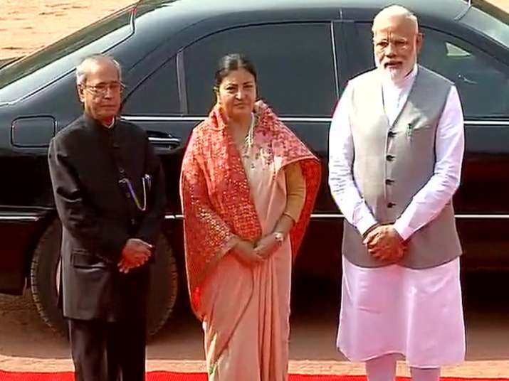 Nepalese Prez accorded ceremonial welcome at Rashtrapati