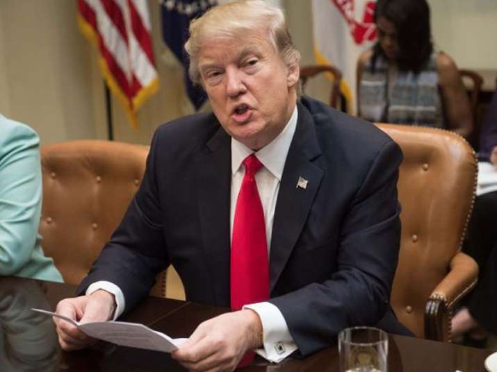 File pic of US President Donald Trump