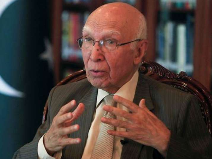 File pic of Sartaj Aziz