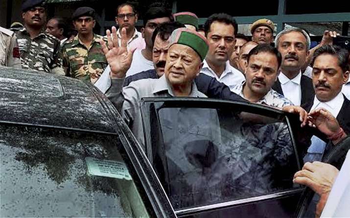 Himachal Pradesh CM Virbhadra Singh at Patiala house court