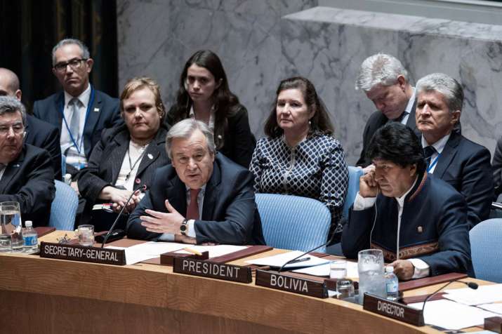 UN Secretary-General António Guterres addresses Security