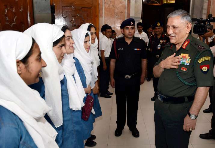 Army Chief General Bipin Rawat met and complimented