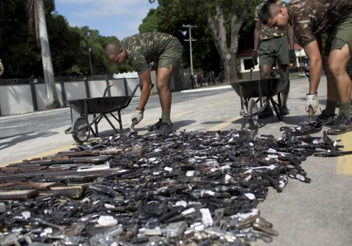 Steamrolled And Melted: Brazil Destroys Over 4,000 Guns Seized From ...