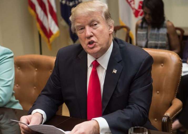 File pic of US President Donald Trump