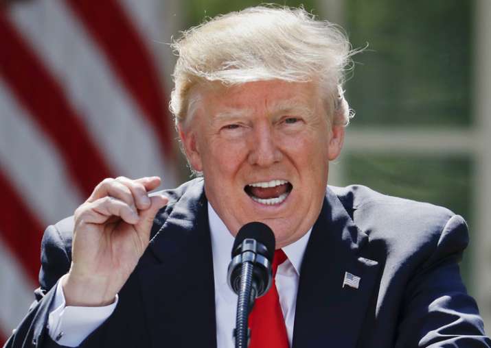 File pic of US President Donald Trump