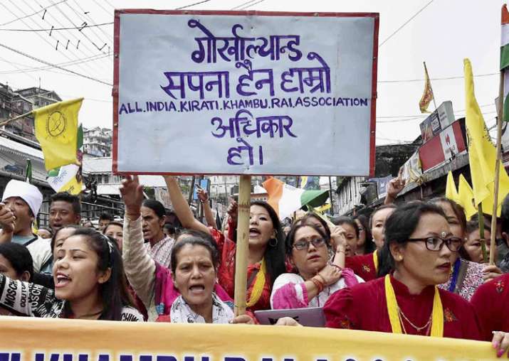 Processions taken out in Darjeeling, shutdown continues