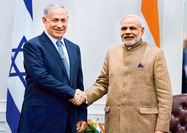 File pic - Benjamin Netanyahu and Narendra Modi