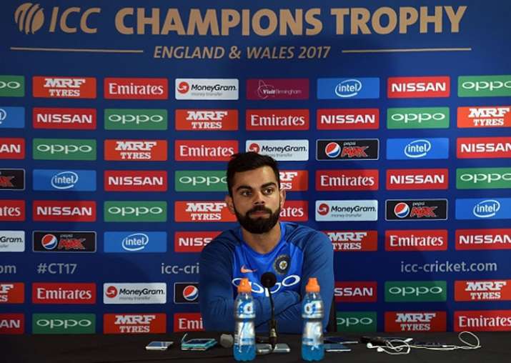 Virat Kohli speaks at the pre-match press conference ahead