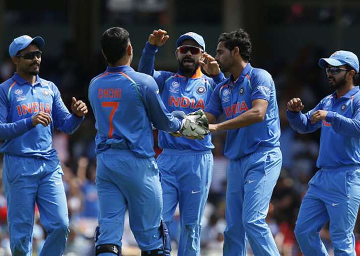Virat Kohli celebrates the dismissal of a South Africa