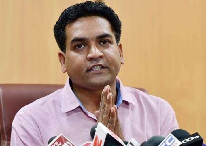 File pic of sacked Delhi minister Kapil Mishra